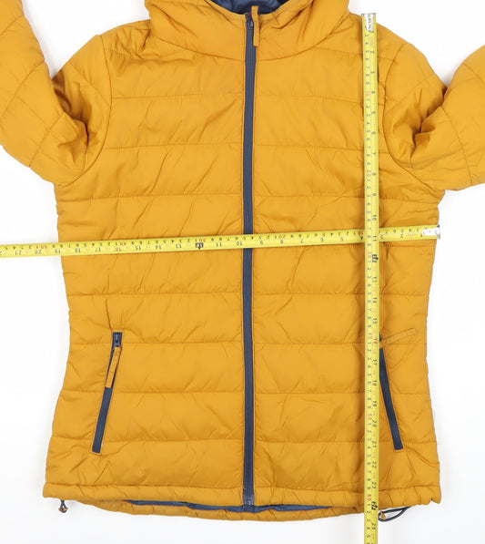 Peter Storm Women’s Yellow Hooded Puffer Jacket Size 10