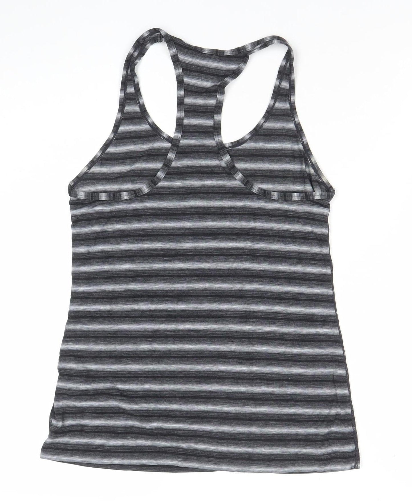 Gap Women’s Grey Striped Racerback Tank Top Slim Fit Size S