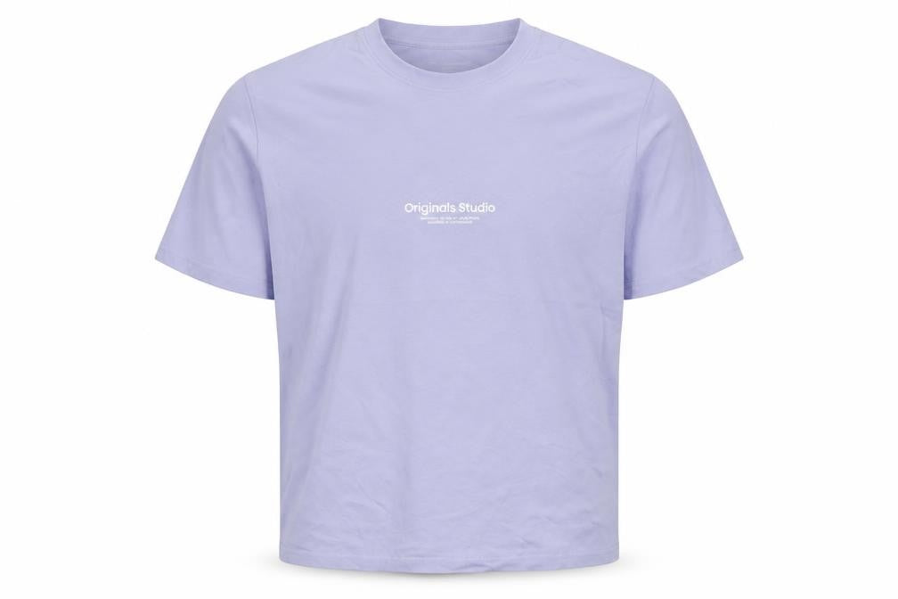 Mens UK Size M JACK & JONES Purple  Cotton T-Shirt