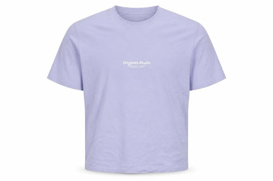 Mens UK Size M JACK & JONES Purple  Cotton T-Shirt