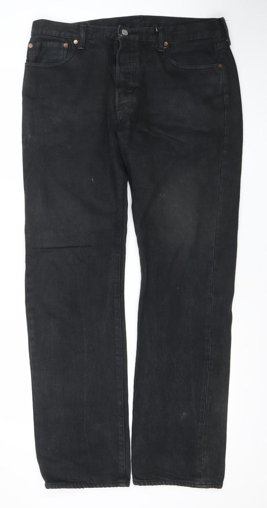 Levi's 501 Men's Black Regular Straight Denim Jeans W36 L34