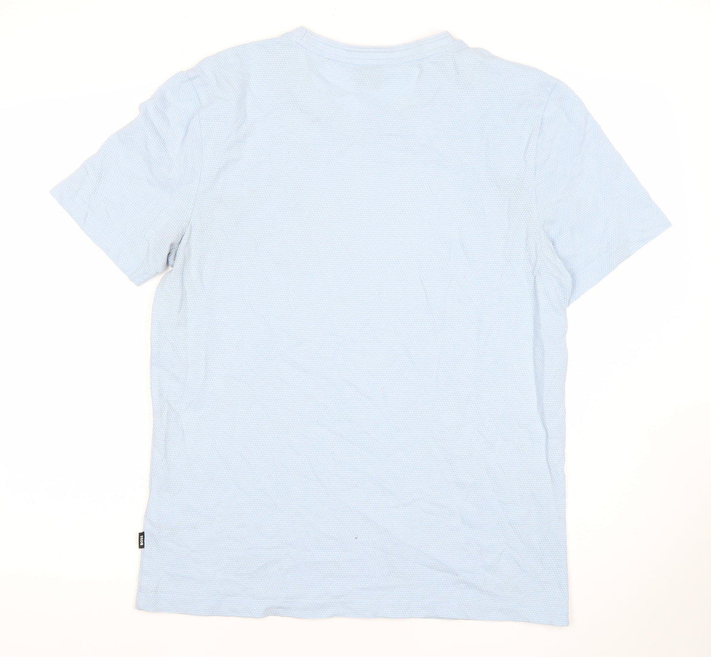 Hugo Boss Men’s Blue Crew Neck Short Sleeve Cotton T-Shirt L