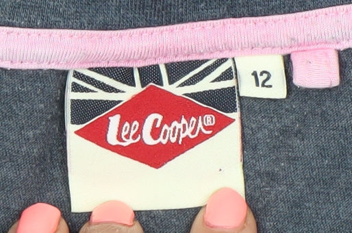 Lee Cooper Womens Blue Floral Print T-Shirt Size 12