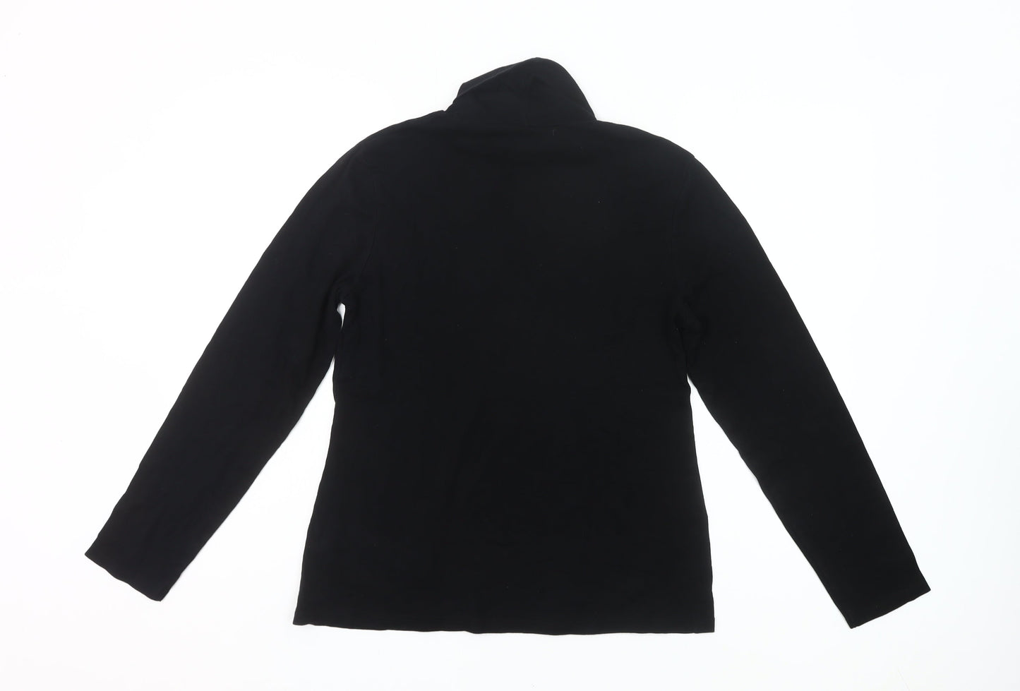 Dorothy Perkins Women’s Black Roll Neck Cotton Long Sleeve UK18