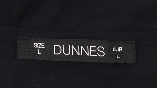Dunnes Women’s Black Cotton Ruffle Sleeveless Blouse Size L