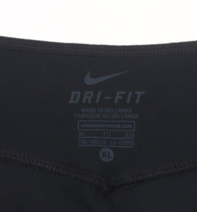 Nike Teens Black XL Dri-Fit Athletic Training Shorts