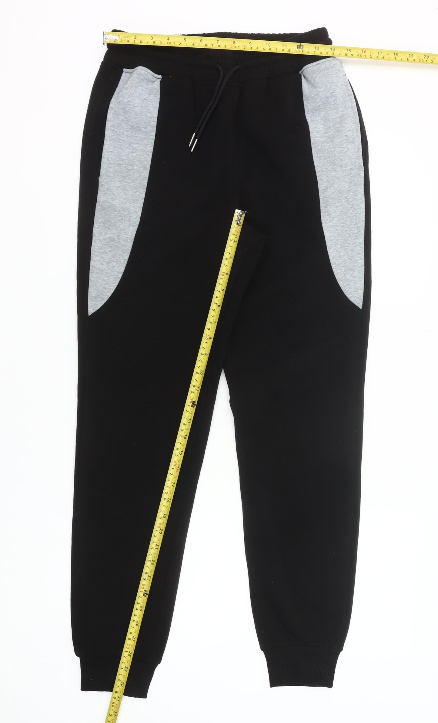 Donnay Men's Black Sweatpants Size S Regular Fit Tapered Joggers