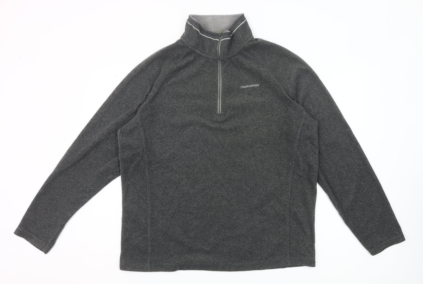 Craghoppers Men’s Grey XL Fleece Pullover 1/4 Zip Sweatshirt Outdoor