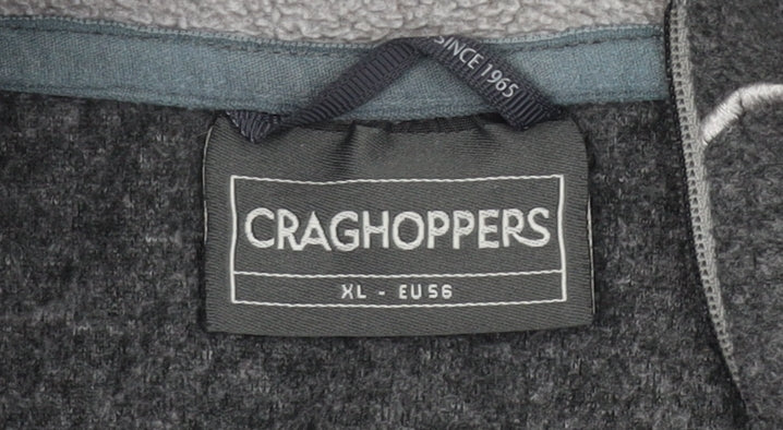 Craghoppers Men’s Grey XL Fleece Pullover 1/4 Zip Sweatshirt Outdoor