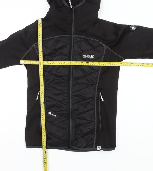Regatta Women Black Size 12 Soft Shell Hooded Jacket Outdoor