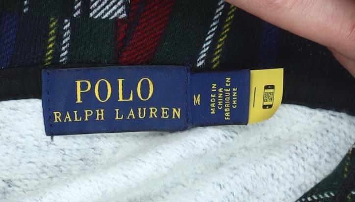 Polo Ralph Lauren Womens Multicoloured Plaid Hoodie Size M Cotton Blend