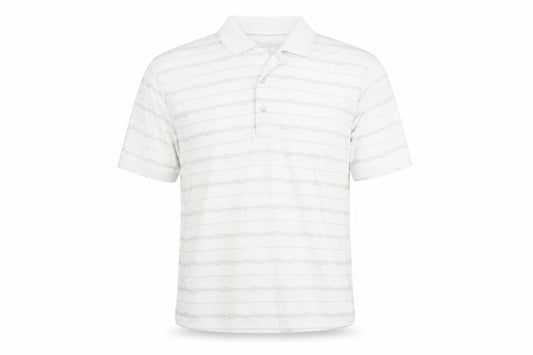 Ben Hogan Men’s White Striped Cotton Polo Shirt M Regular Fit