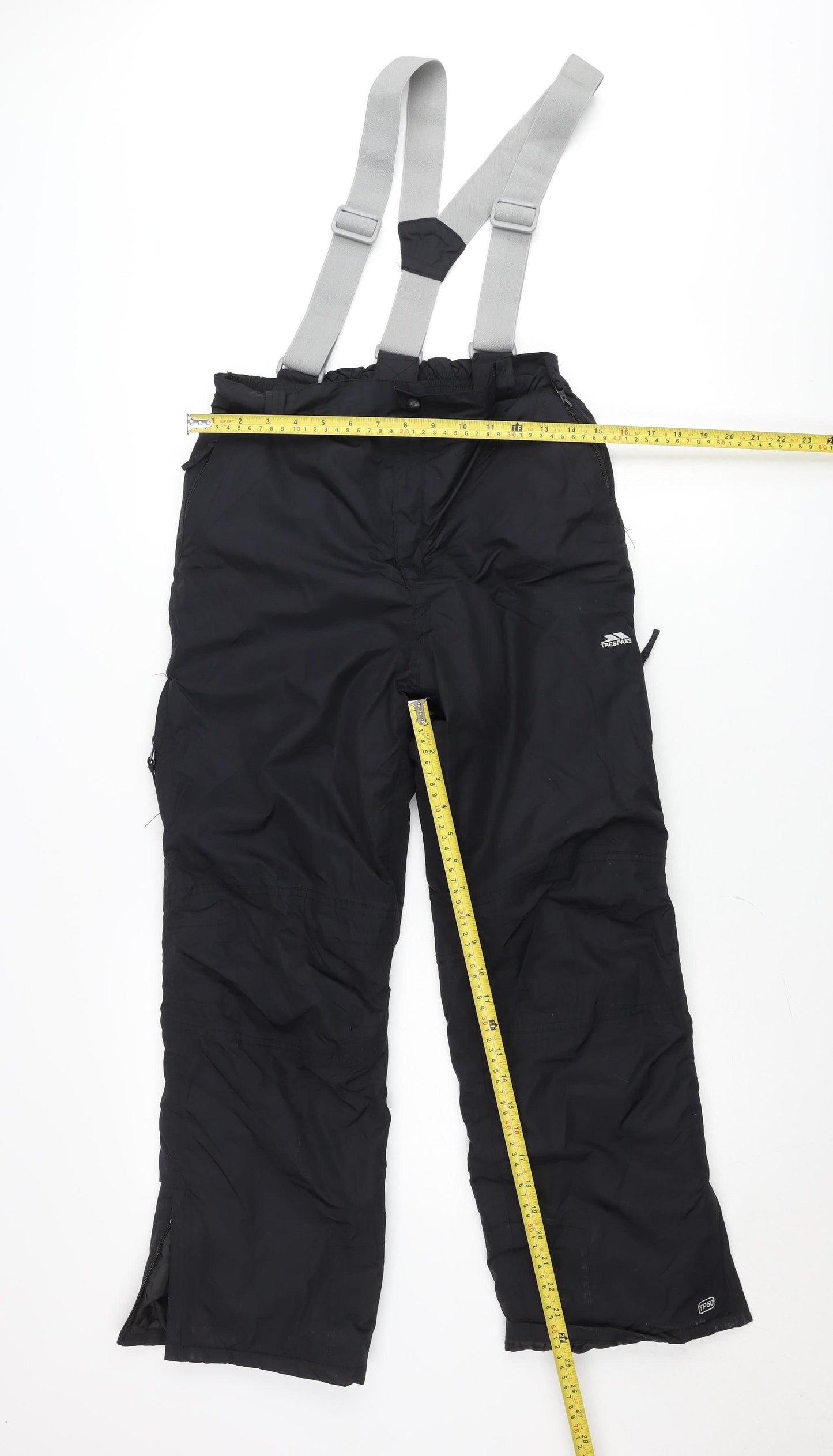 Trespass Boys Black Snow Pants Ski Trousers 11-12 Years Waterproof Winter