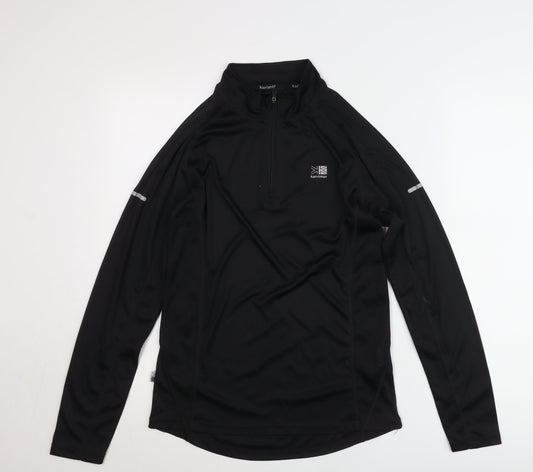 Karrimor Men’s Black L Long Sleeve 1/2 Zip Running Sweatshirt