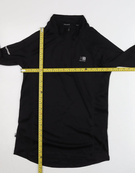 Karrimor Men’s Black L Long Sleeve 1/2 Zip Running Sweatshirt