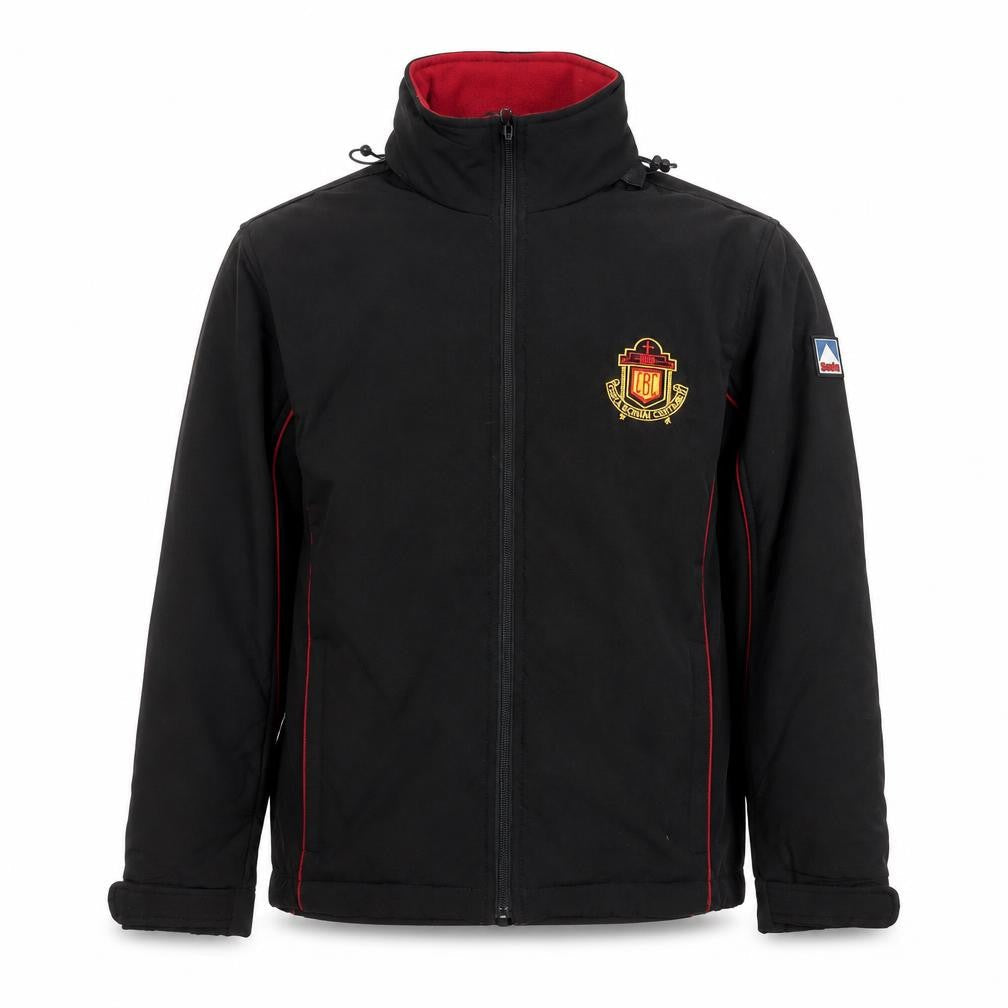 Boys Black XS Softshell Jacket with Fleece Lining Outdoor School Coat