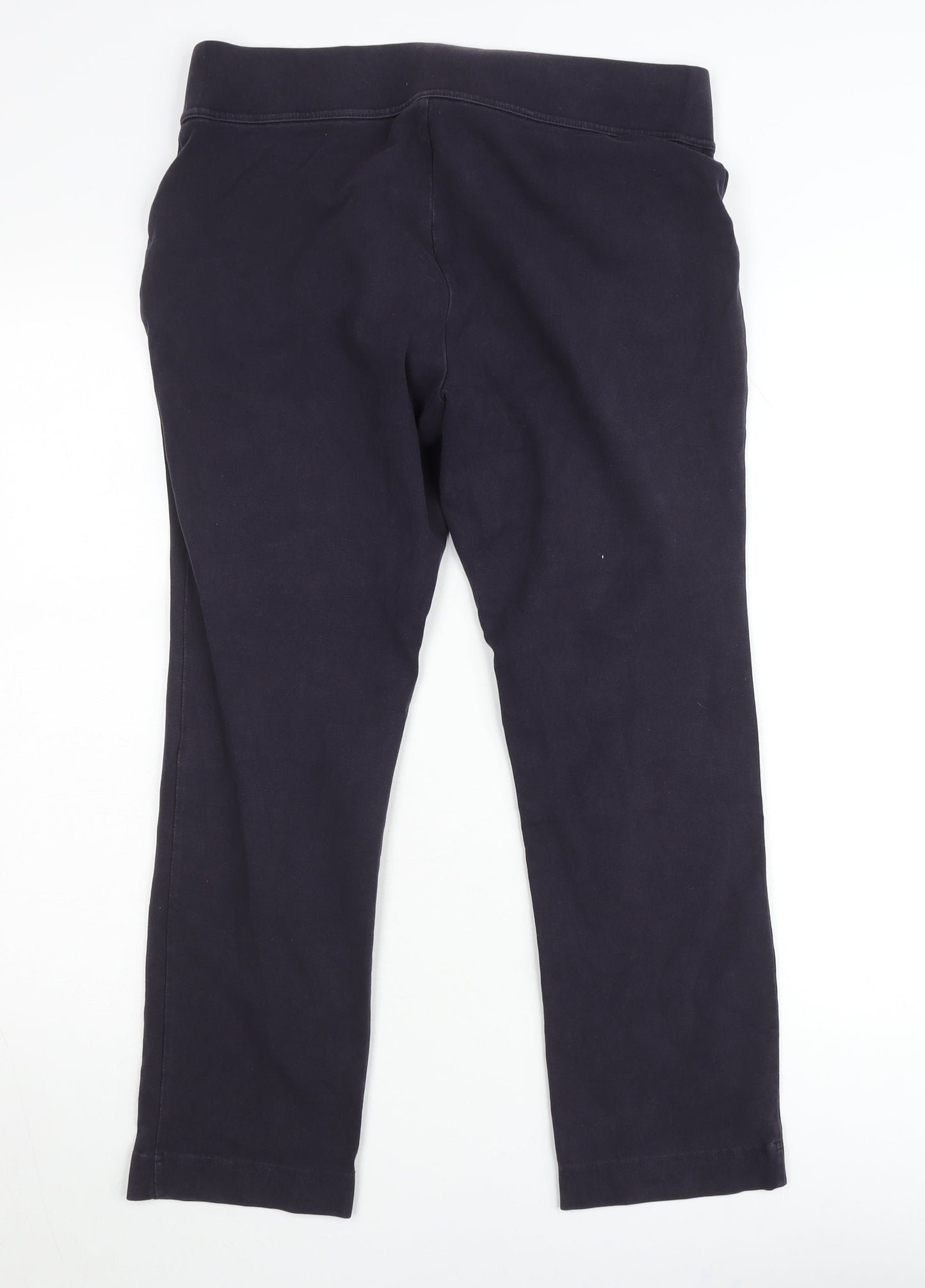 Lands' End Womens Black Petite Leggings Size 10-12 Slim Fit