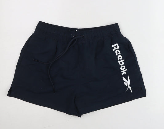 Reebok Womens Blue Sports Shorts Size S Activewear Running Gym