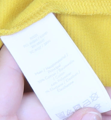 Boden Women’s Yellow Sheath Dress Size 10 V-Neck 3/4 Sleeve