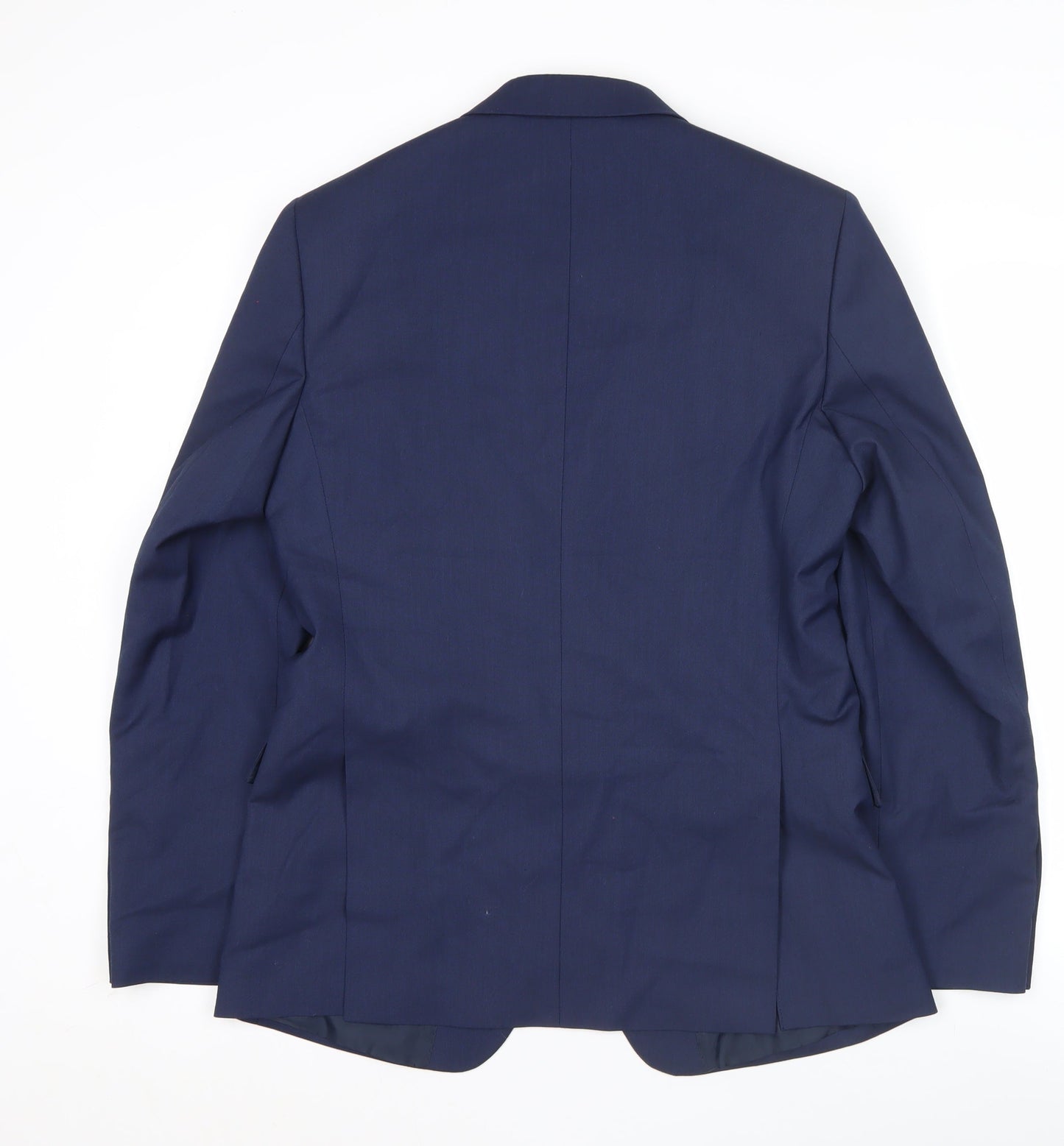 Marks and Spencer Men's Blue 38 Chest Regular Fit Suit Jacket