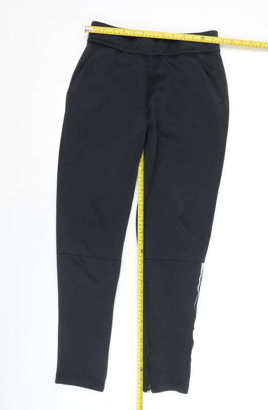 Adidas Boys Black Track Pants 14 Years Tapered Fit Football Joggers