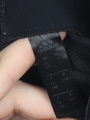 Adidas Boys Black Track Pants 14 Years Tapered Fit Football Joggers