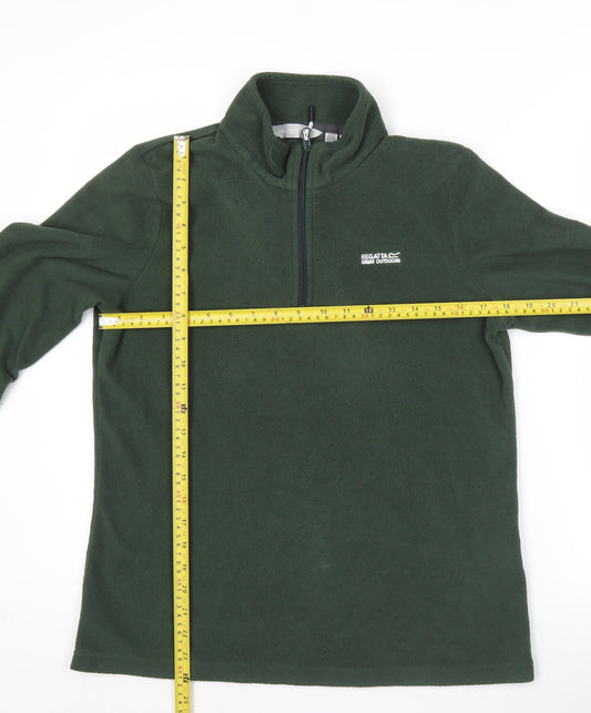 Regatta Women’s Green Fleece Pullover Sweatshirt UK 10 Outdoor Hiking