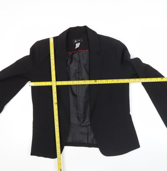 La Redoute Women’s Black Blazer UK 8 Single-Breasted Jacket