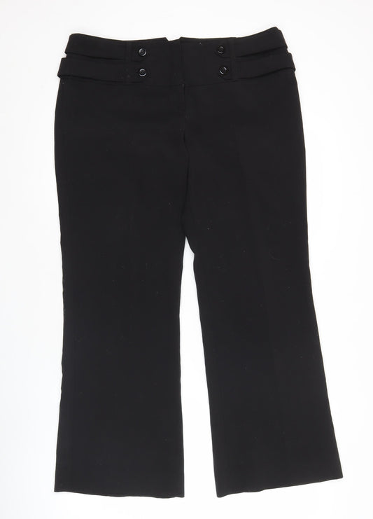 Terminal One Women’s Black Size 14 Straight Leg Trousers