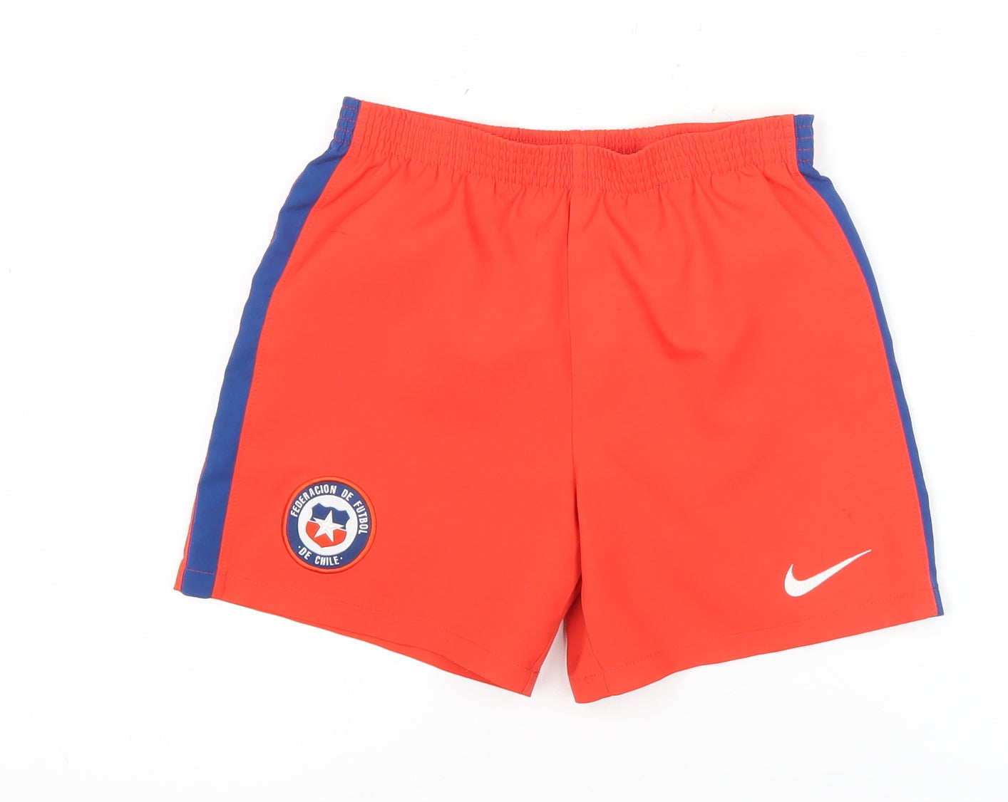 Nike Boys Red Football Shorts Size L Athletic Polyester Activewear