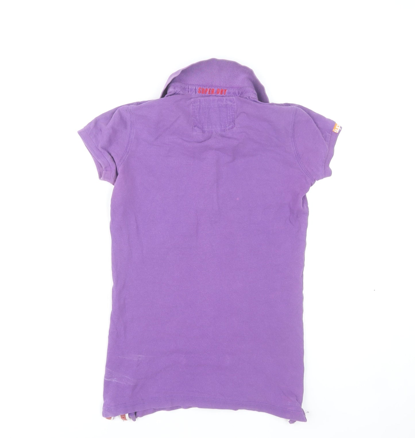 Superdry Womens Purple Polo Shirt Size S Slim Fit Casual Top
