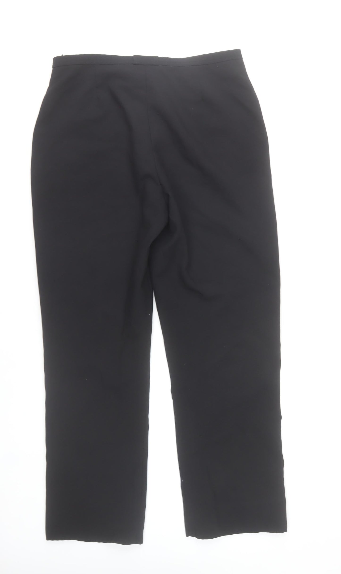 C&A Women’s Black Size 16 Straight Leg Polyester Trousers