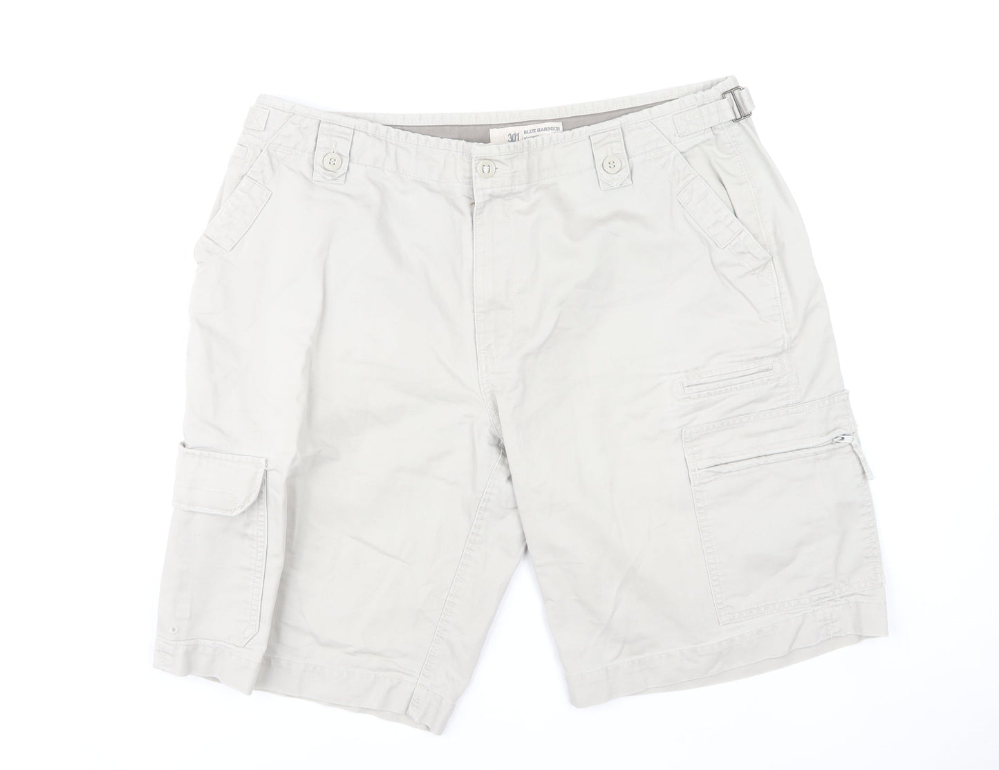 Marks and Spencer Men’s Beige Cargo Shorts Size 36 Regular Fit