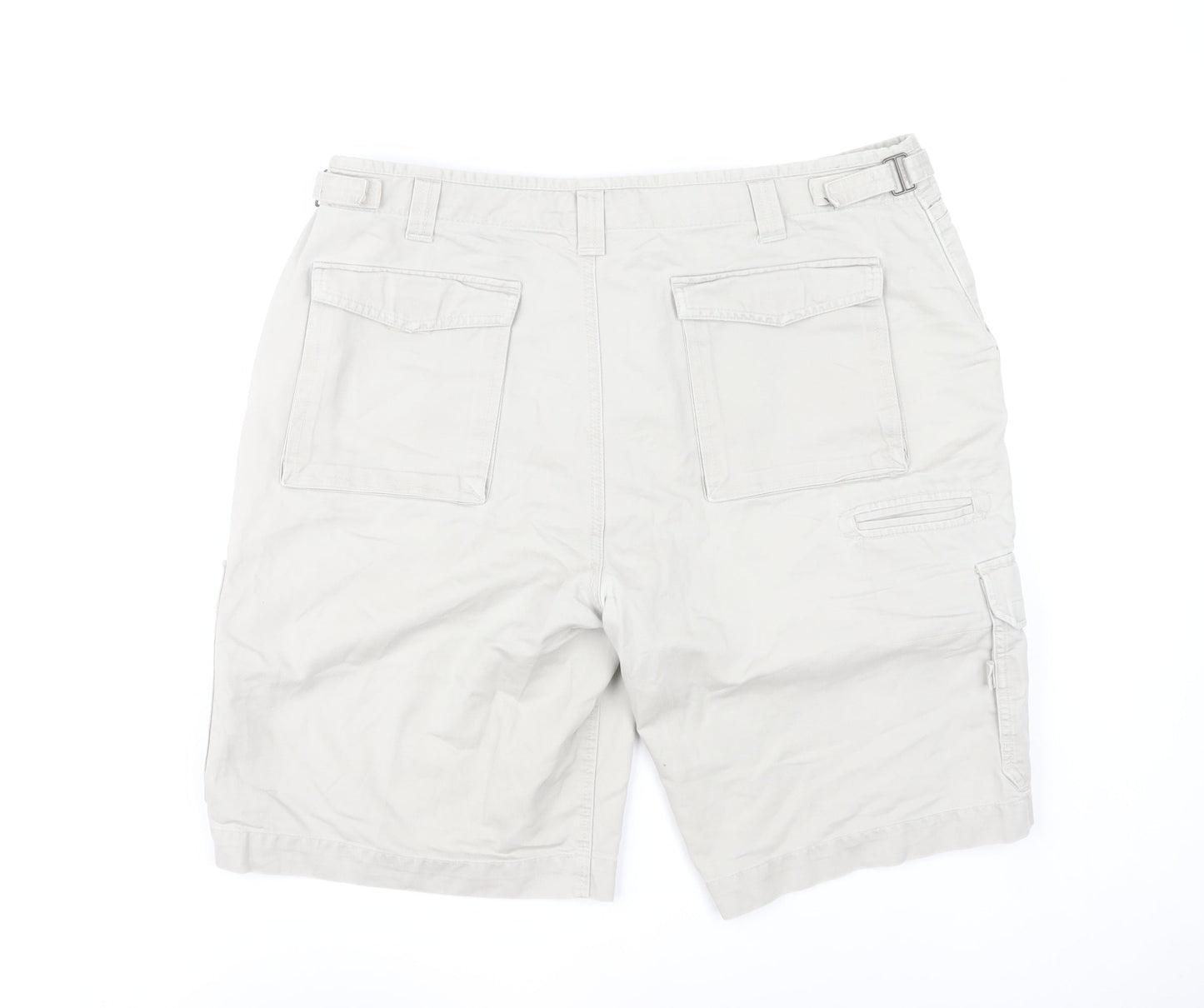 Marks and Spencer Men’s Beige Cargo Shorts Size 36 Regular Fit