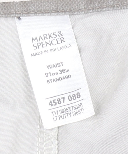 Marks and Spencer Men’s Beige Cargo Shorts Size 36 Regular Fit