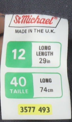 Marks and Spencer Women’s Grey Button Front A-Line Long Skirt Size 12