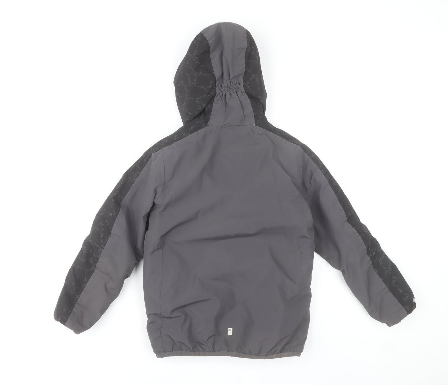 Regatta Boys Grey Puffer Jacket Age 8 Years Hooded Winter Coat