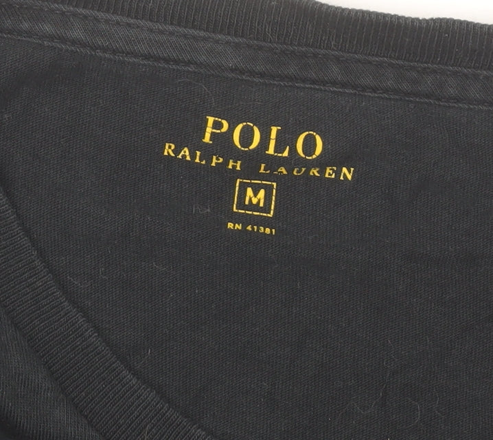 Ralph Lauren Polo Men’s Black M Crew Neck Short Sleeve Cotton T-Shirt