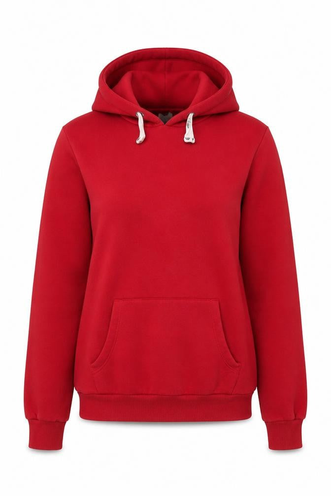 Hype Womens Red Pullover Hoodie Size 12 Cotton Blend Fleece