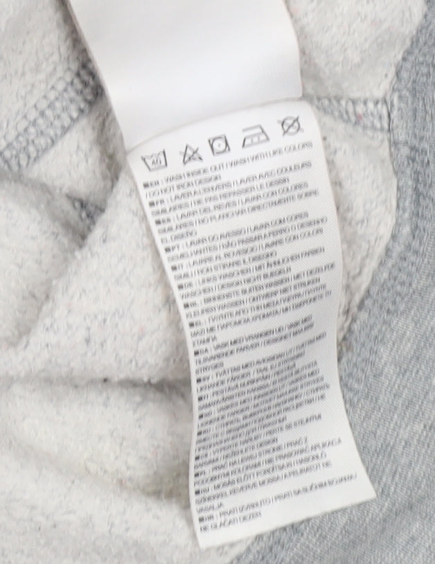 Nike Boys Grey Red Full Zip Hoodie Size 13-15 Years XL Sportswear