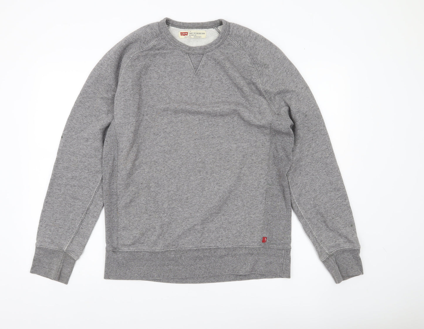 Levi's Men's Grey L Pullover Sweatshirt Classic Crew Neck