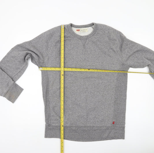 Levi's Men's Grey L Pullover Sweatshirt Classic Crew Neck