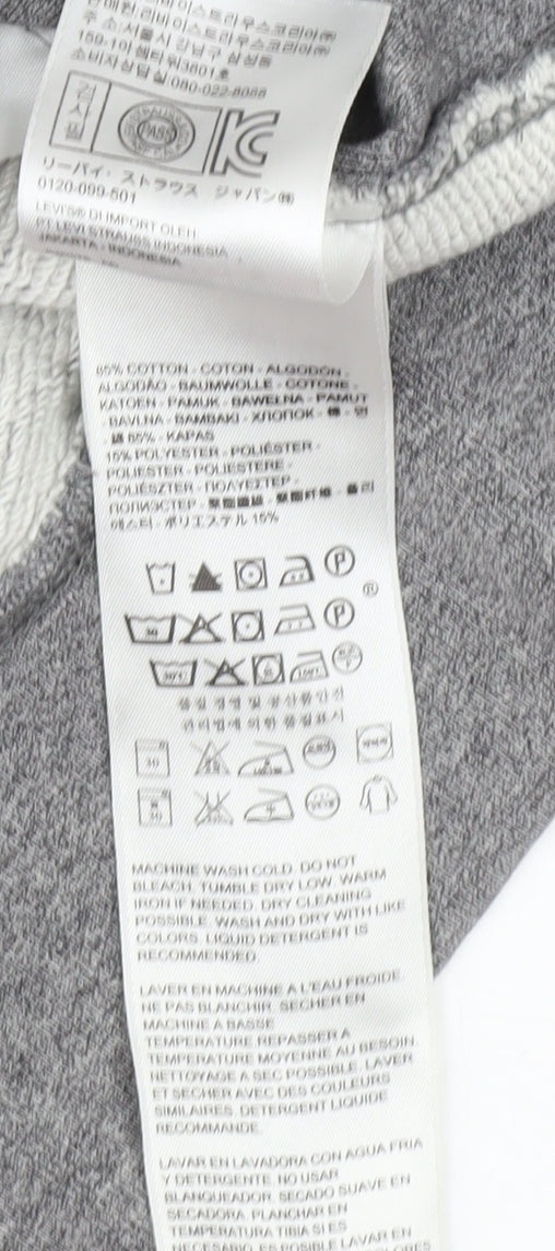Levi's Men's Grey L Pullover Sweatshirt Classic Crew Neck