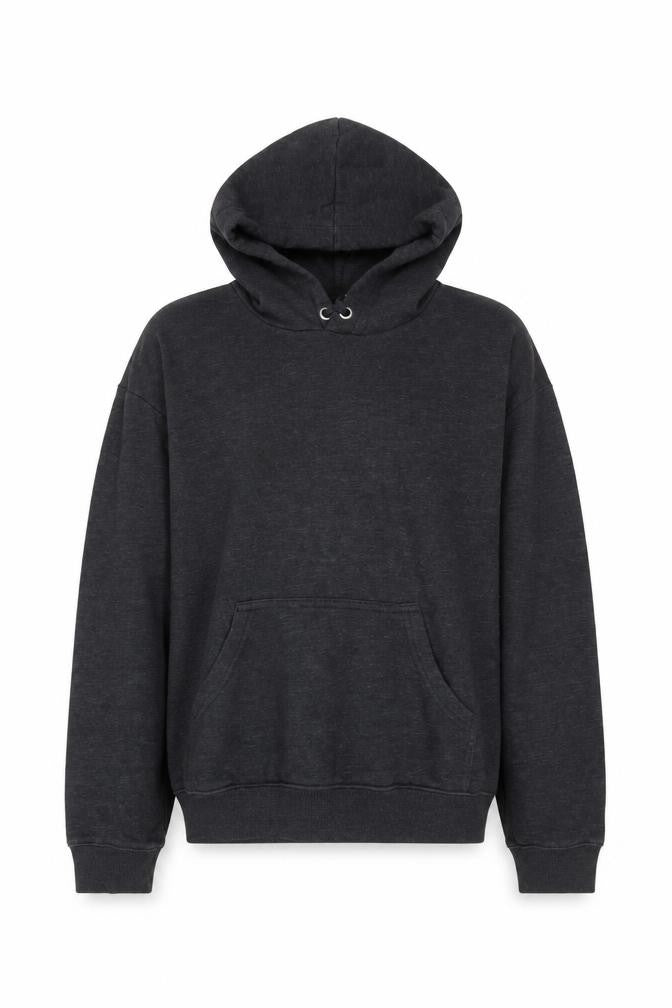 H&M Men's Black Small Pullover Hoodie Cotton Blend Fleece