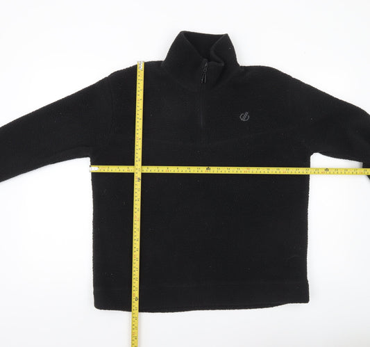 Dare 2B Women's Black Fleece Sweatshirt UK 10 1/4 Zip Outdoor