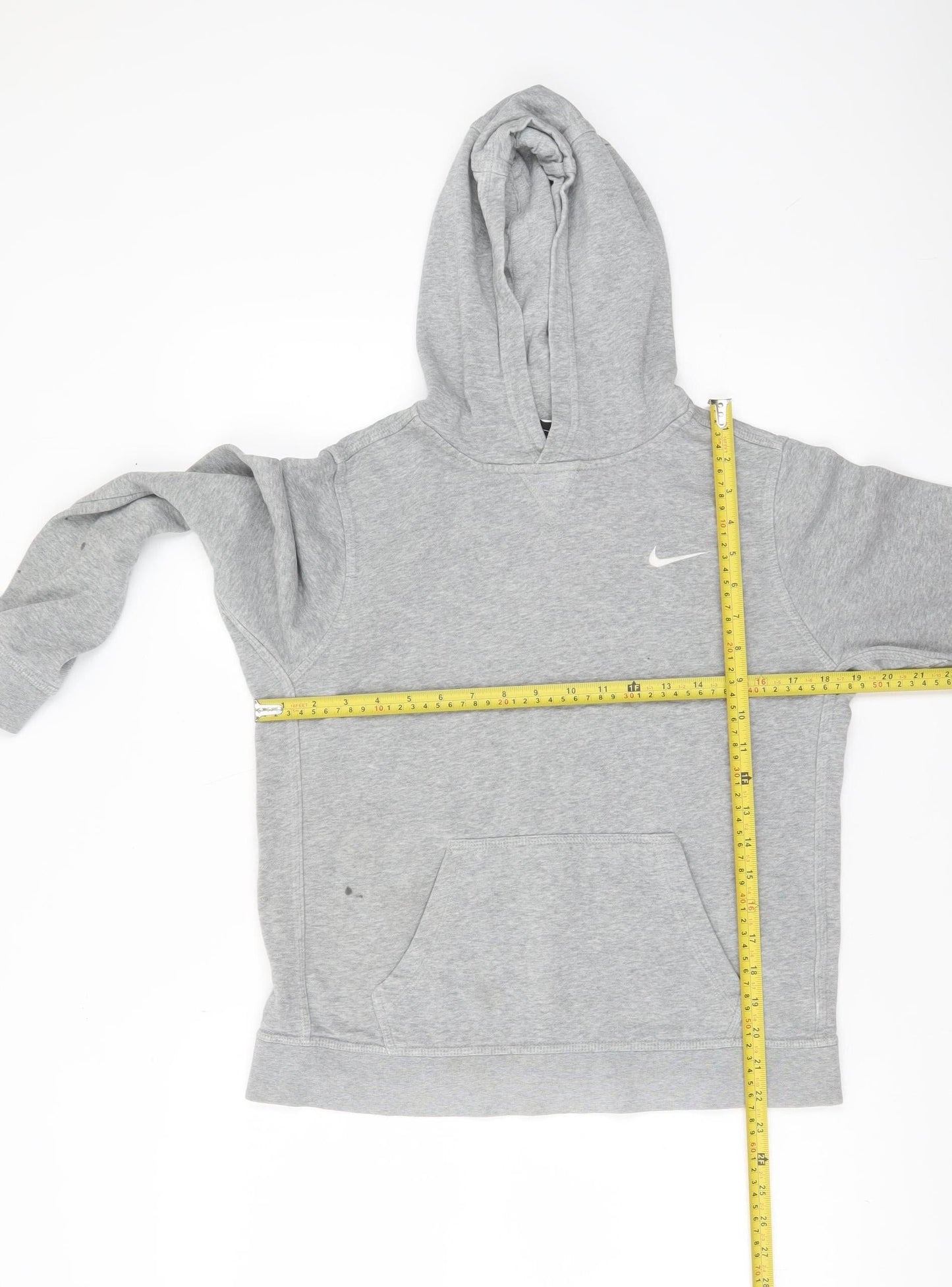 Nike Boys Grey Pullover Hoodie XL 13-14 Years Sportswear Sweatshirt