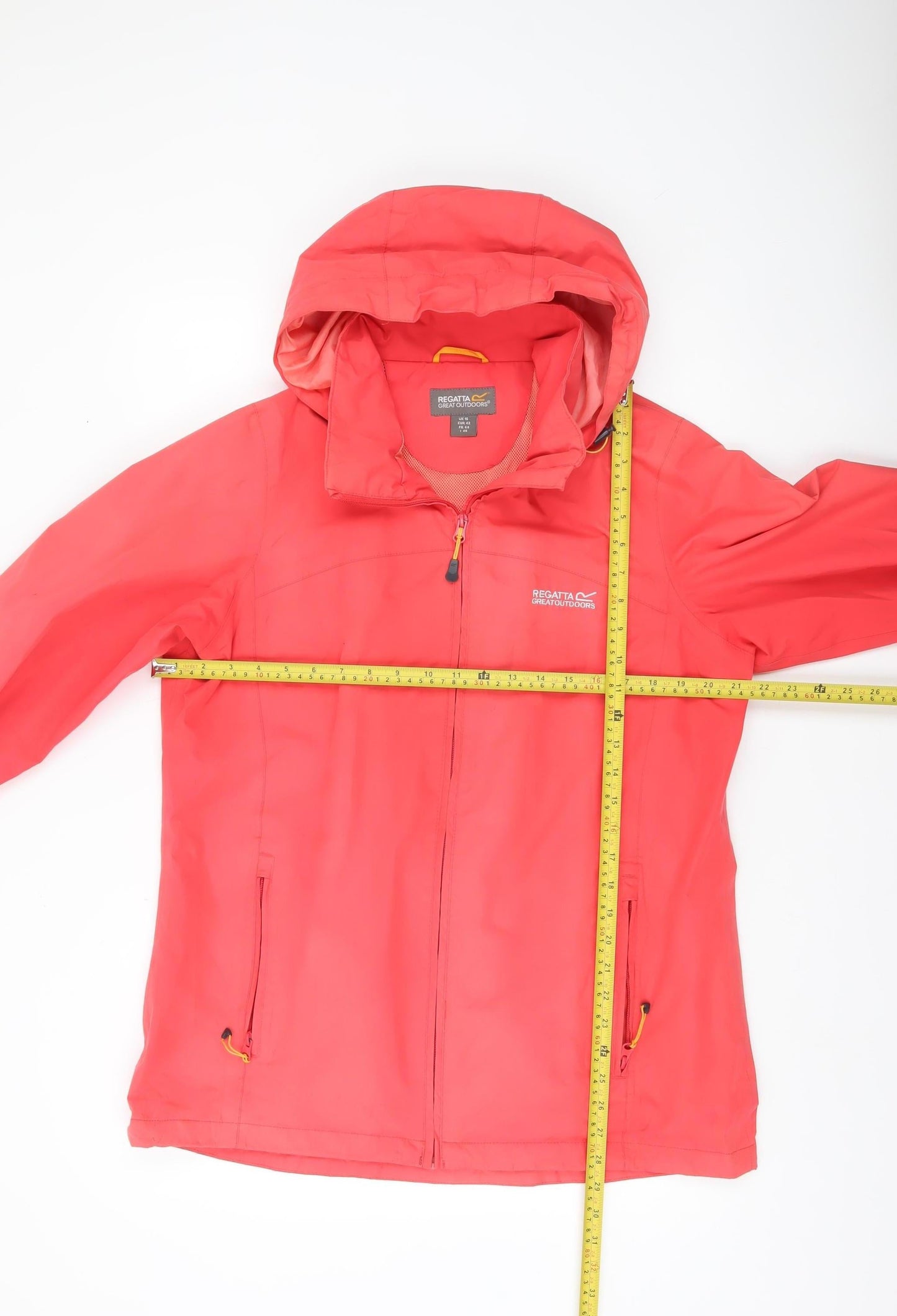 Regatta Womens Pink Hooded Waterproof Rain Jacket UK 16