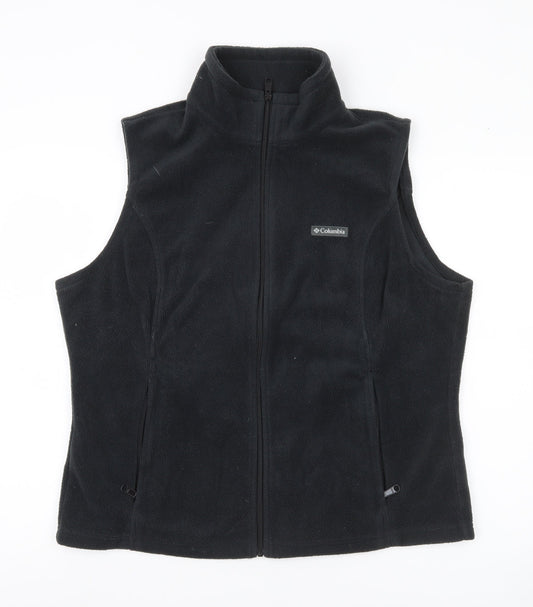 Columbia Men Black XL Fleece Bodywarmer Waistcoat Outdoor Hiking Vest