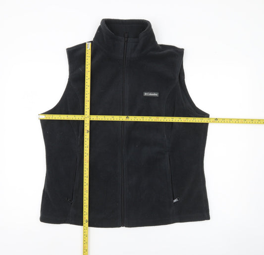Columbia Men Black XL Fleece Bodywarmer Waistcoat Outdoor Hiking Vest