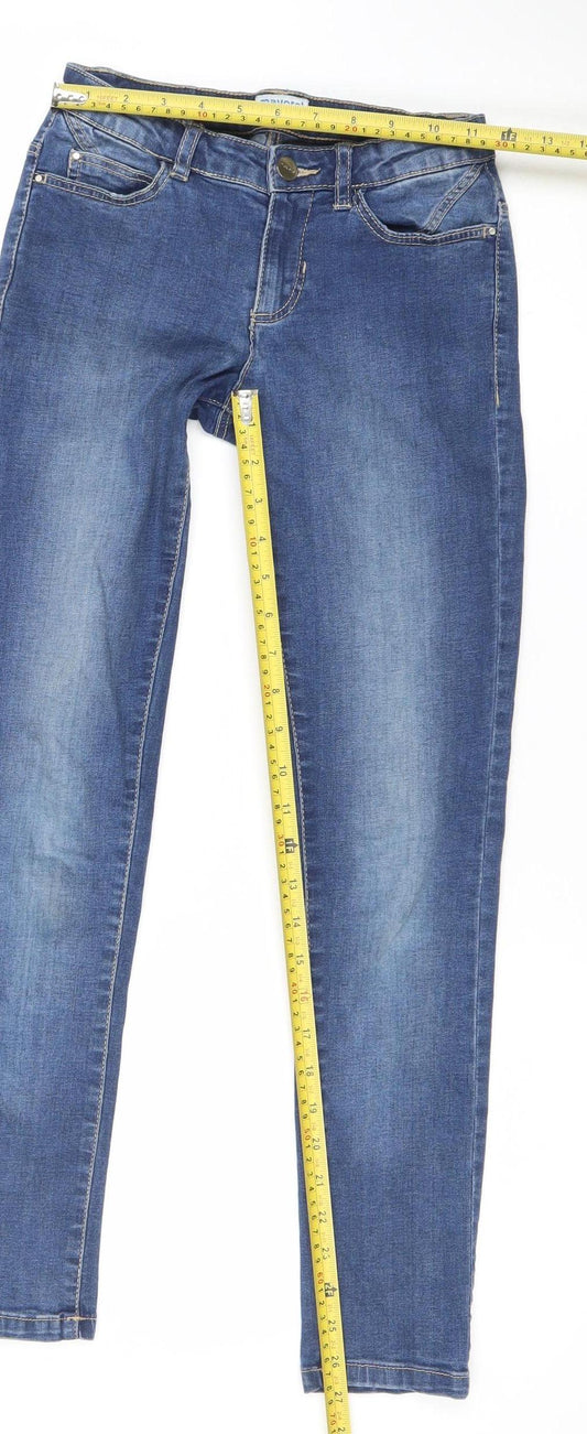 Mayoral Girls Blue Skinny Jeans 12 Years Cotton Blend Slim Fit